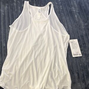 Lululemon NWT Essential White tank size 10